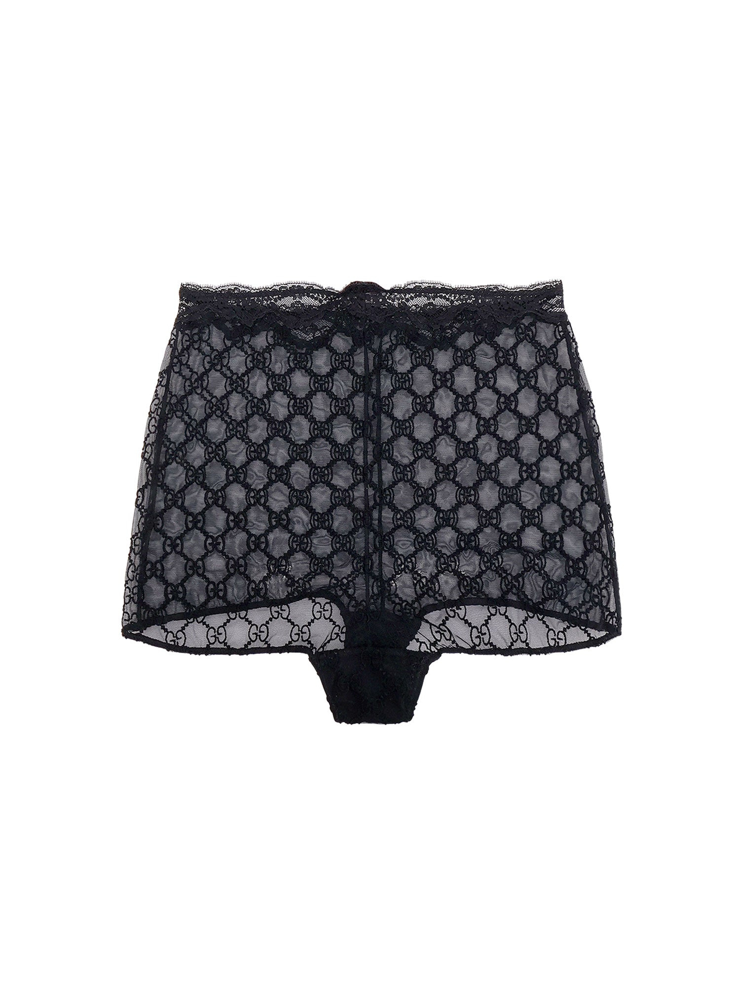 Lace Culottes With All-Over Gg Motif - 2