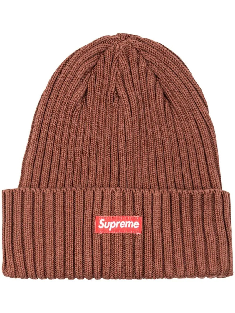 box-logo ribbed beanie 1