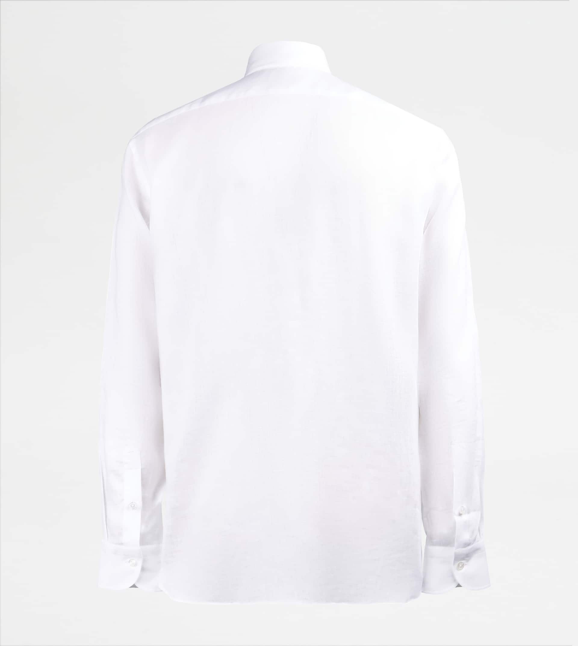 SHIRT IN LINEN - WHITE - 2