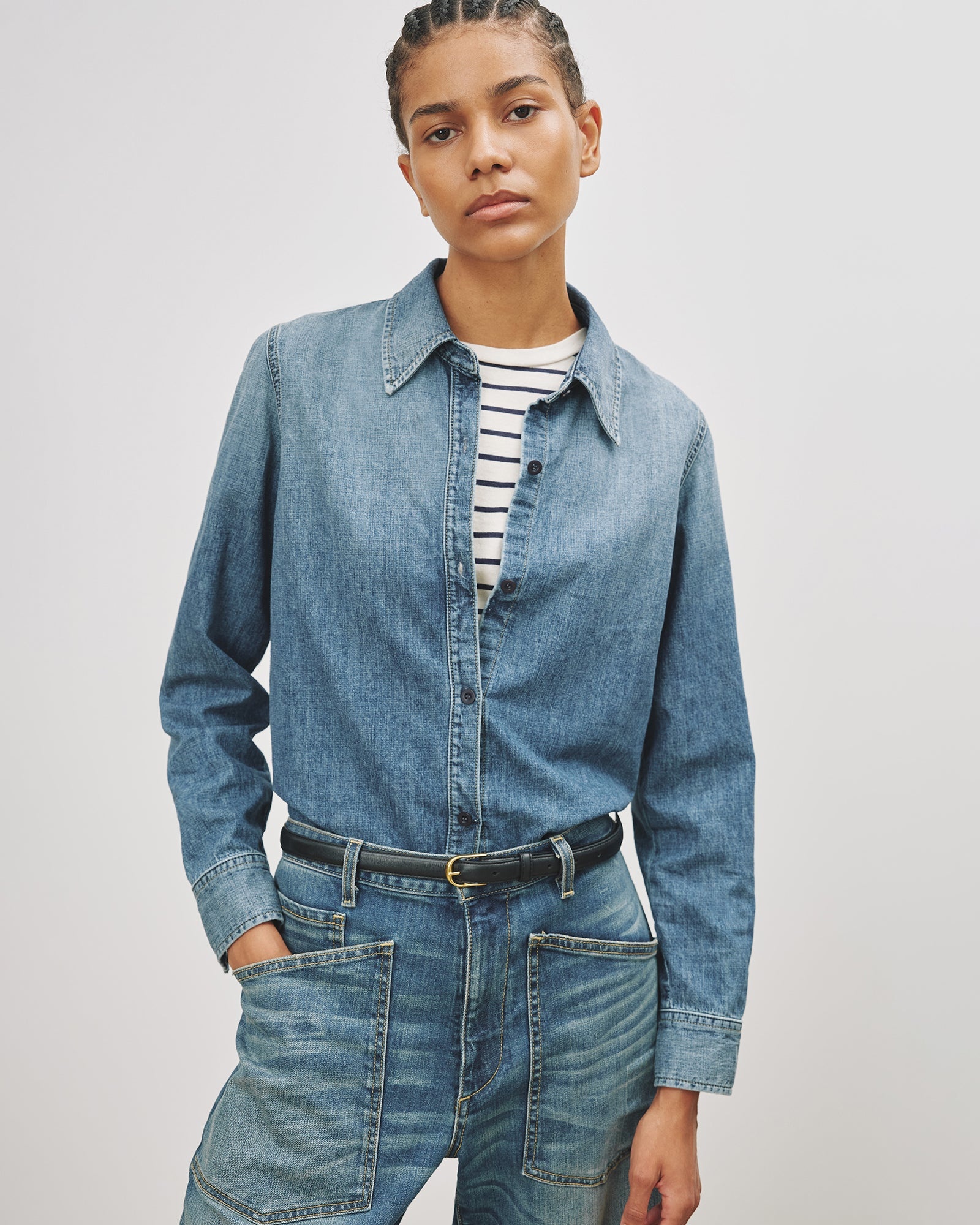 MARLISE DENIM SHIRT - 2