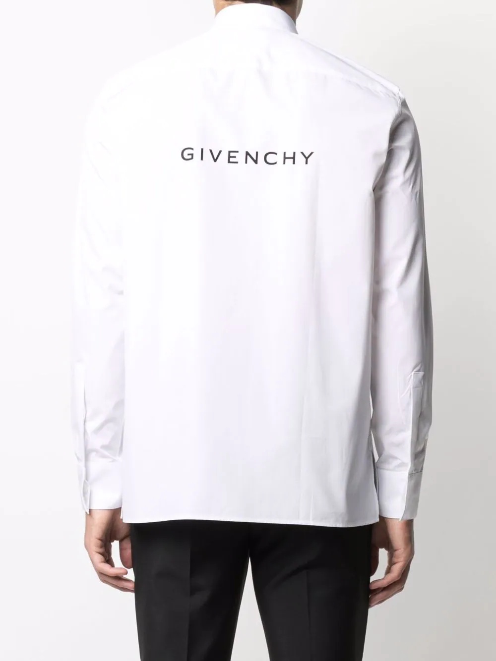 Reverse logo-print shirt - 4