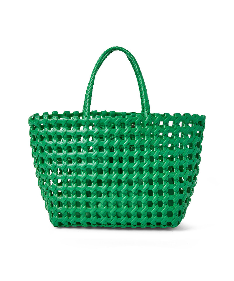 MSGM Faux leather basket net mini bag with accompanying mini pouch outlook