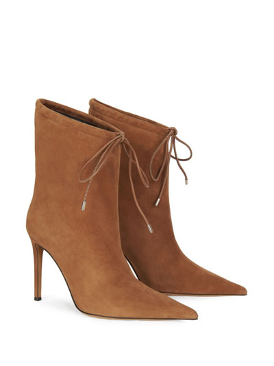 ALEXANDRE VAUTHIER 105mm pointed-toe suede boots outlook