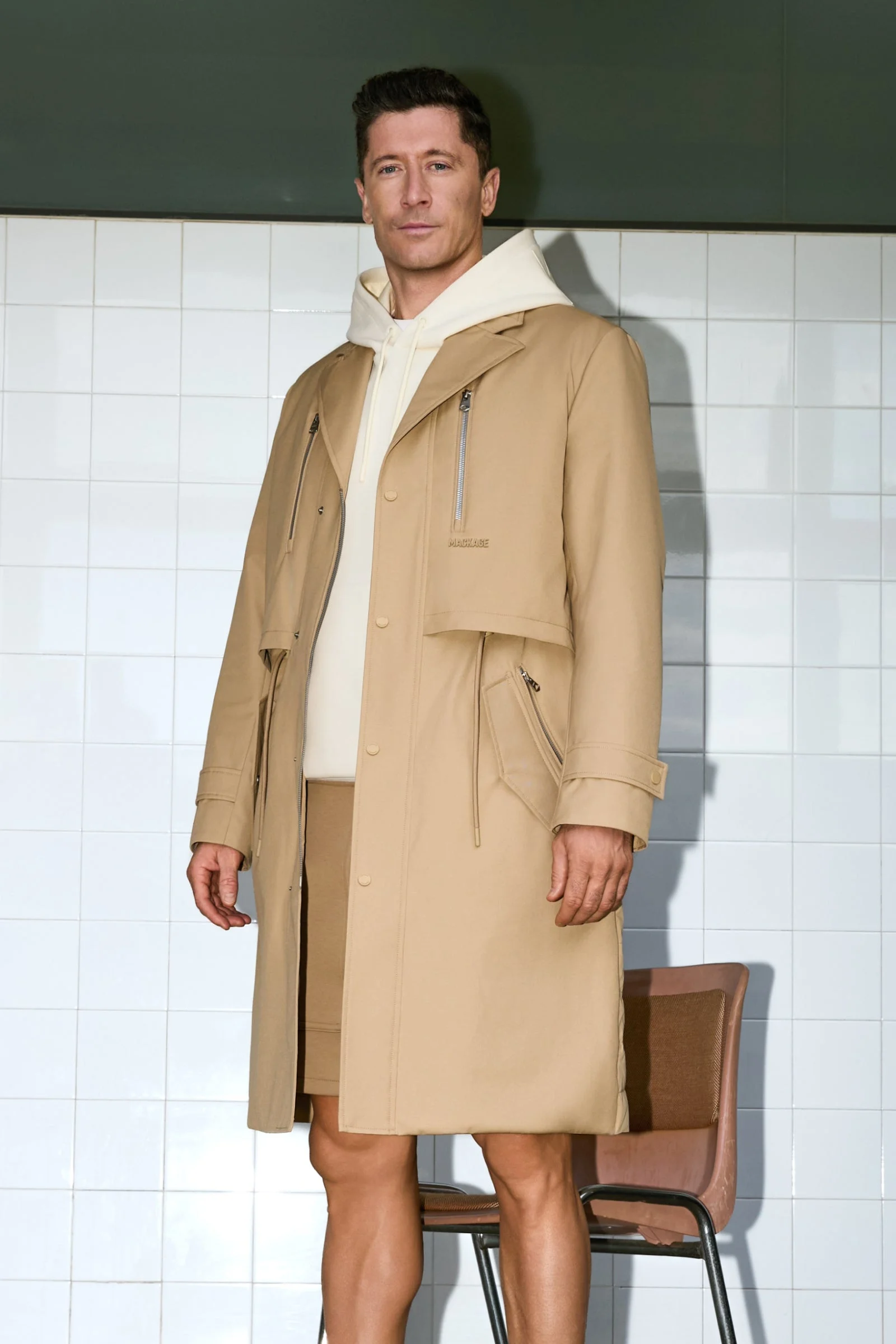 STERLING 2-in-1 Long Trench Coat with Removable Down Bib - 1
