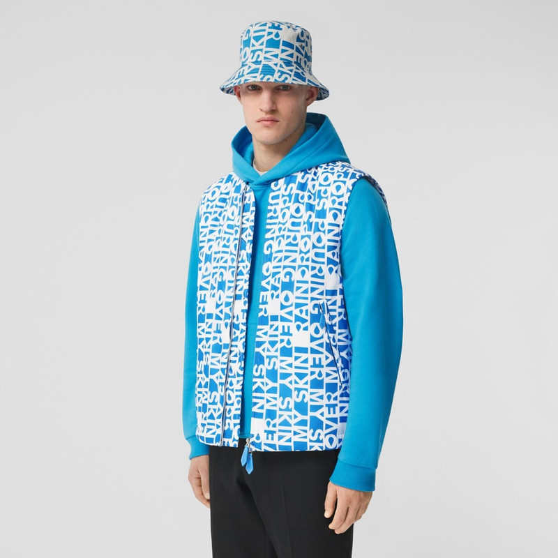 Slogan Print Nylon Gilet – Exclusive Capsule Collection 7