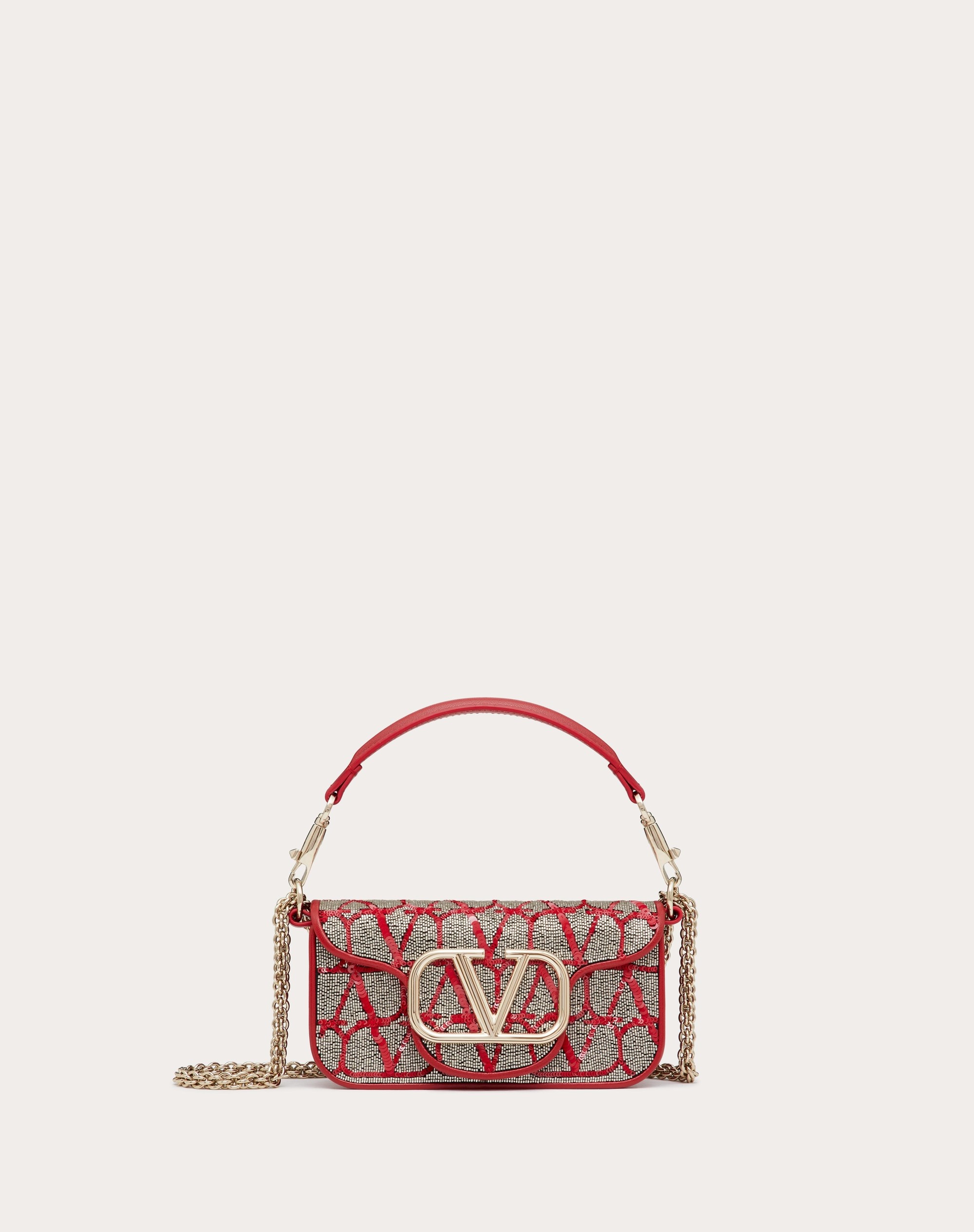 SMALL LOCÒ SHOULDER BAG WITH TOILE ICONOGRAPHE EMBROIDERY - 1