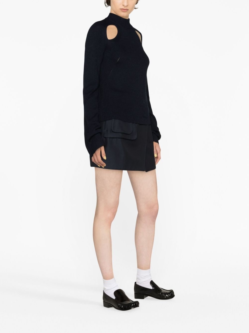 Micky cut-out merino-wool jumper - 3