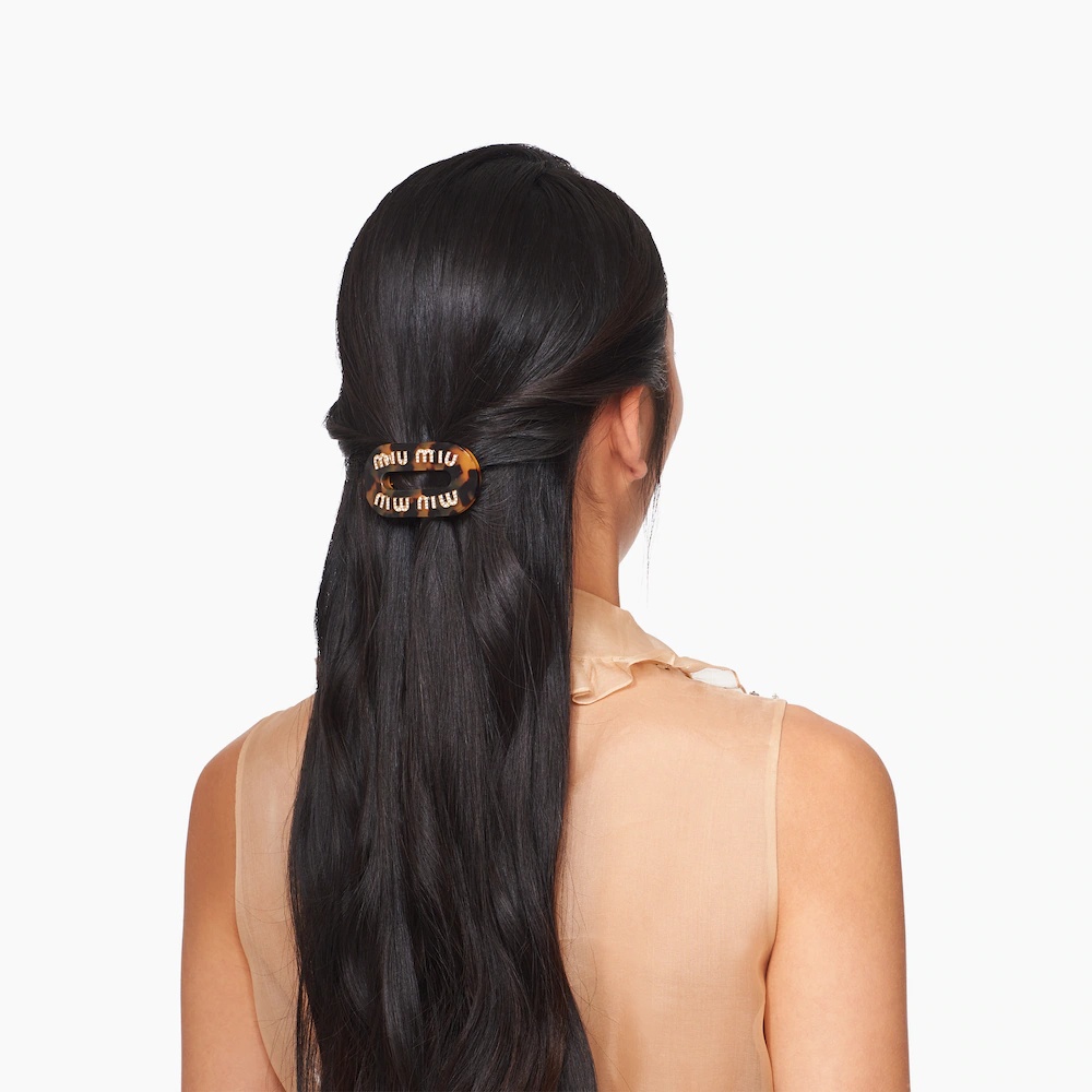 Rigid Plexiglas hair clip - 3