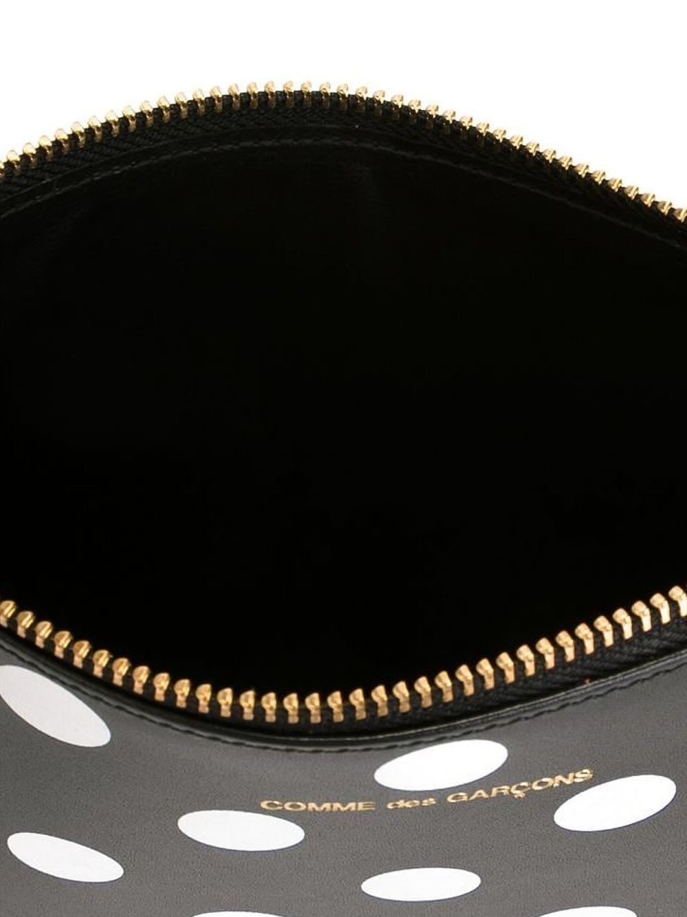 polka dot-printed zip-up pouch - 3