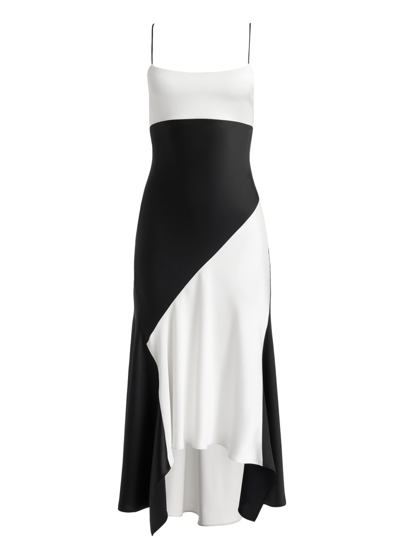 ROSA ASYMMETRICAL SLIP DRESS 1