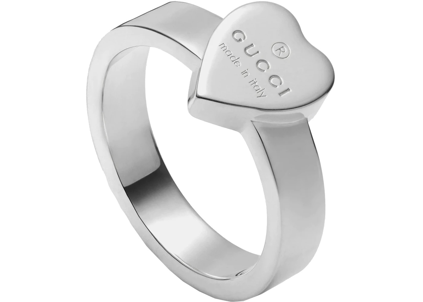 Gucci Heart Ring Silver - 2