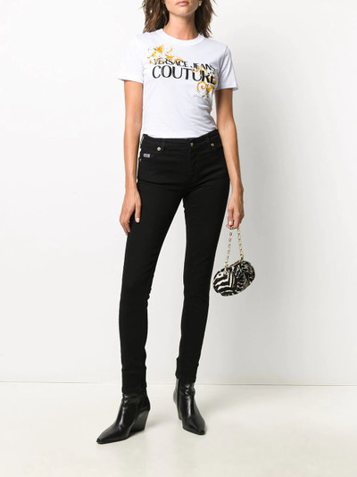 VERSACE JEANS COUTURE Logo Baroque-print cotton T-shirt outlook