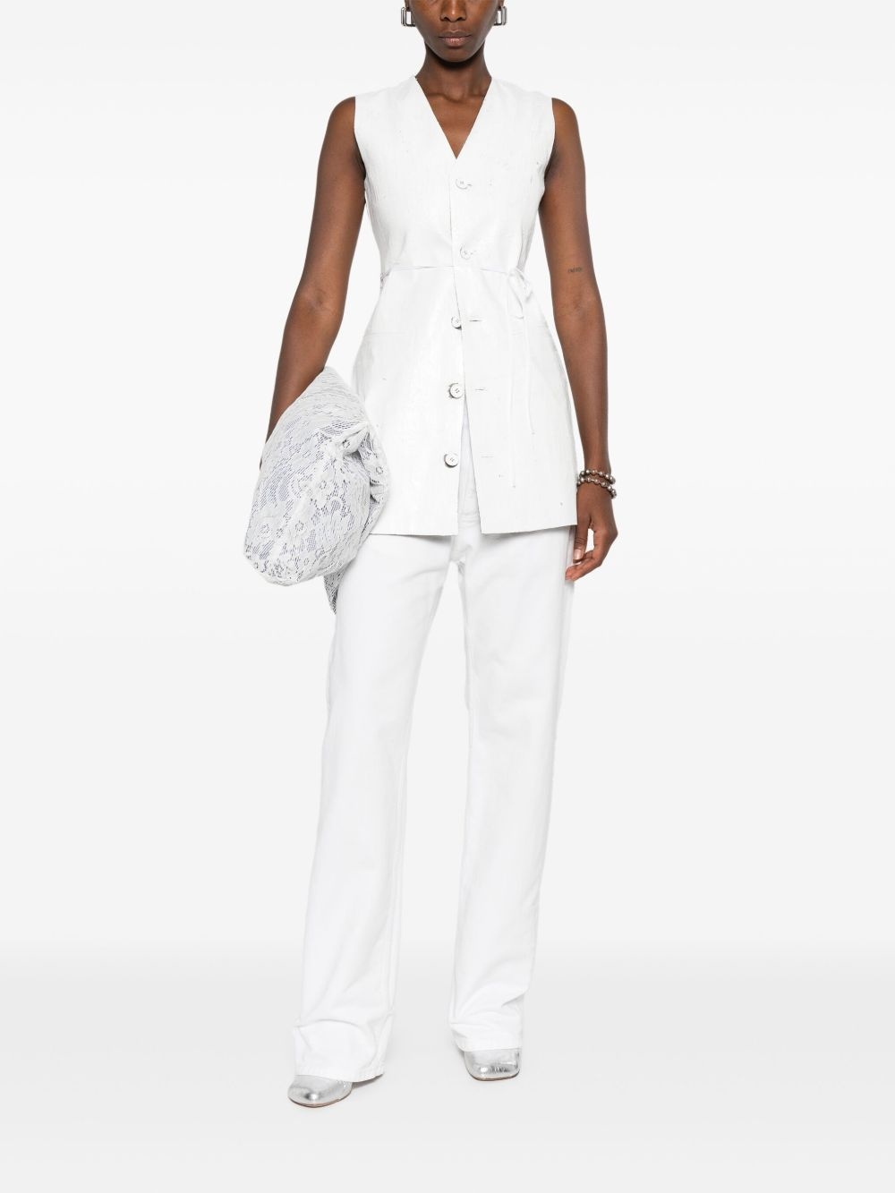 v-neck gilet - 2