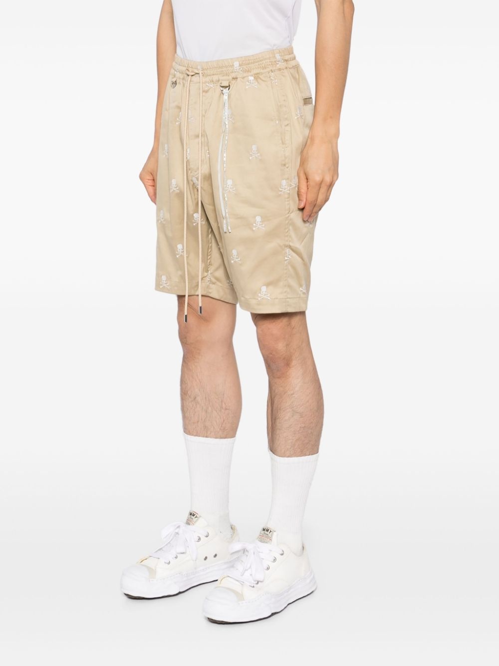 logo-embroidered shorts - 3