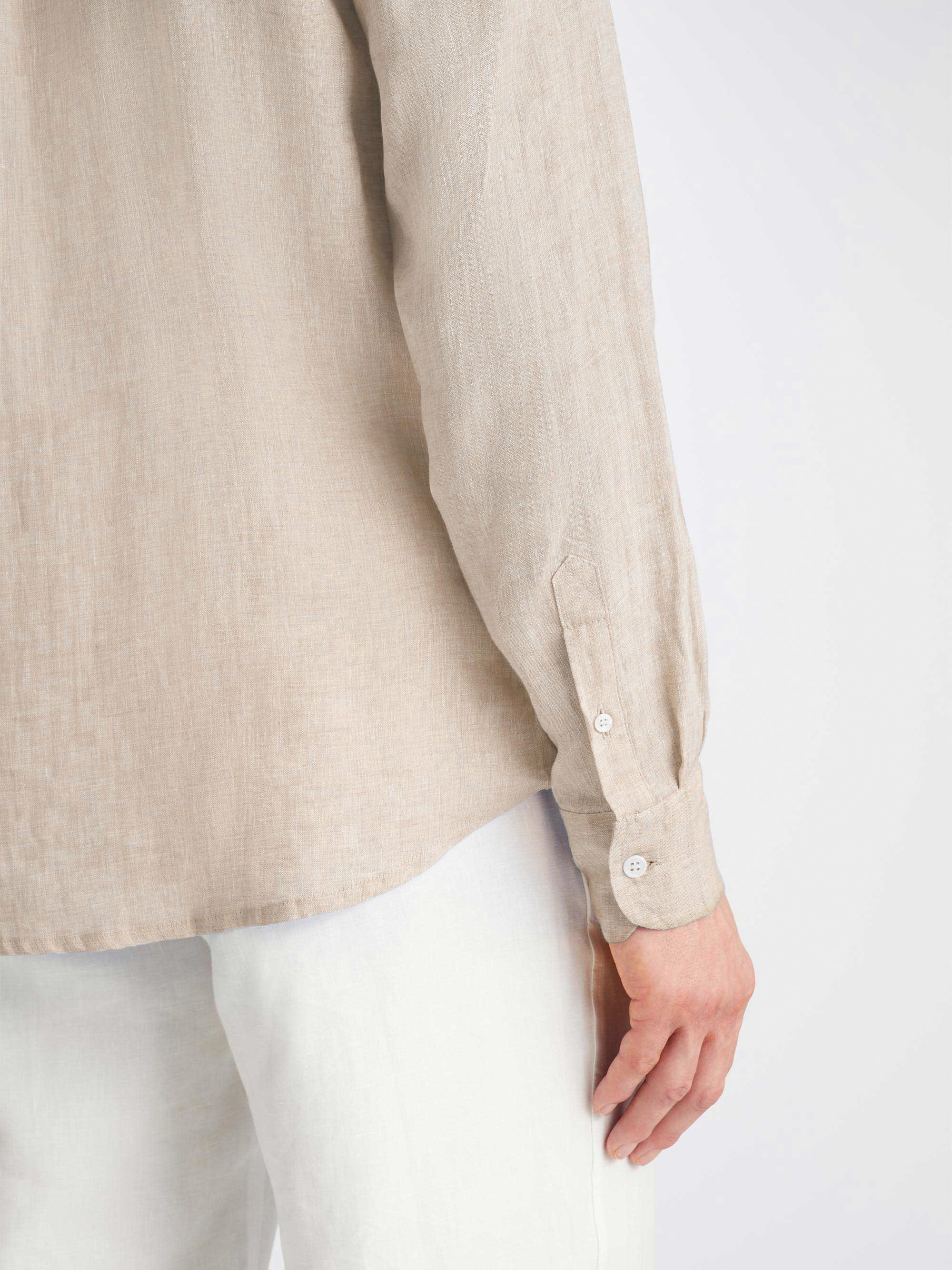 Men's Shirt Monaco Linen Sand - 6