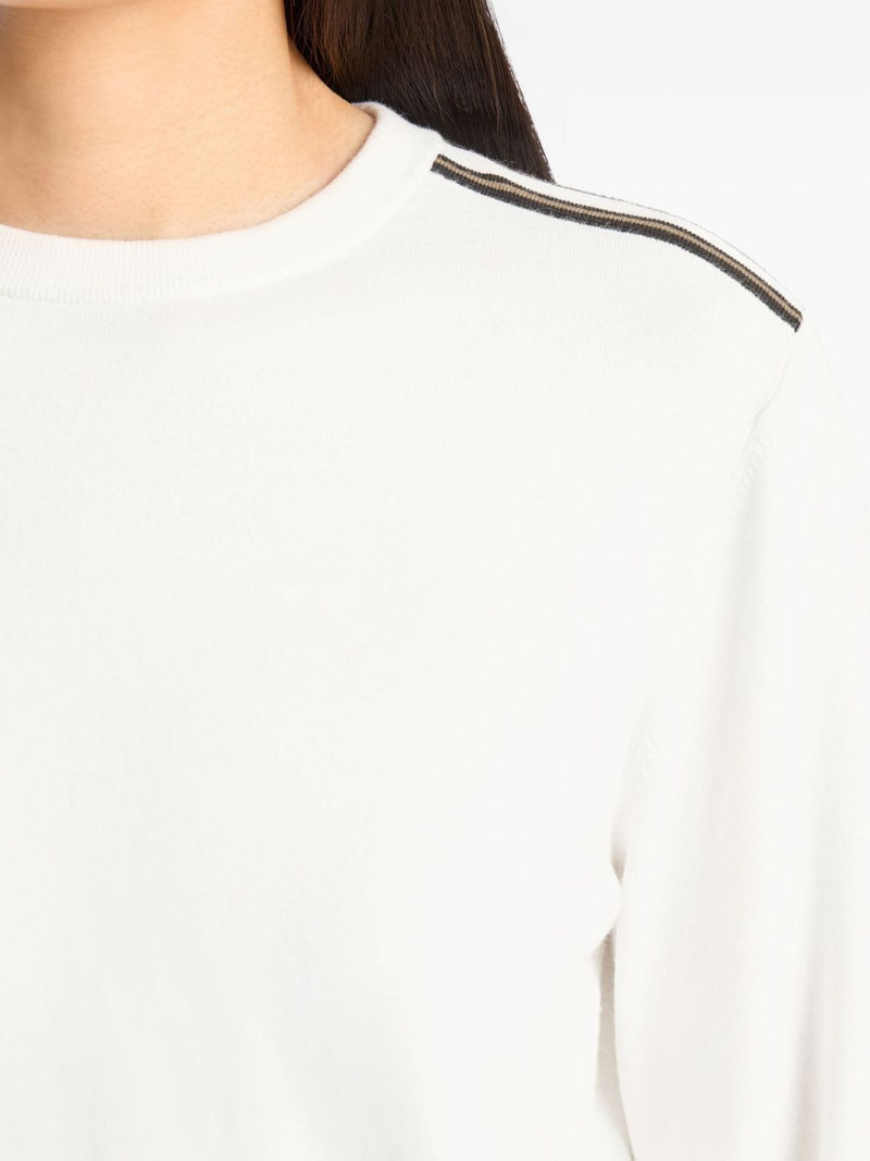 striped-detail sweater 5