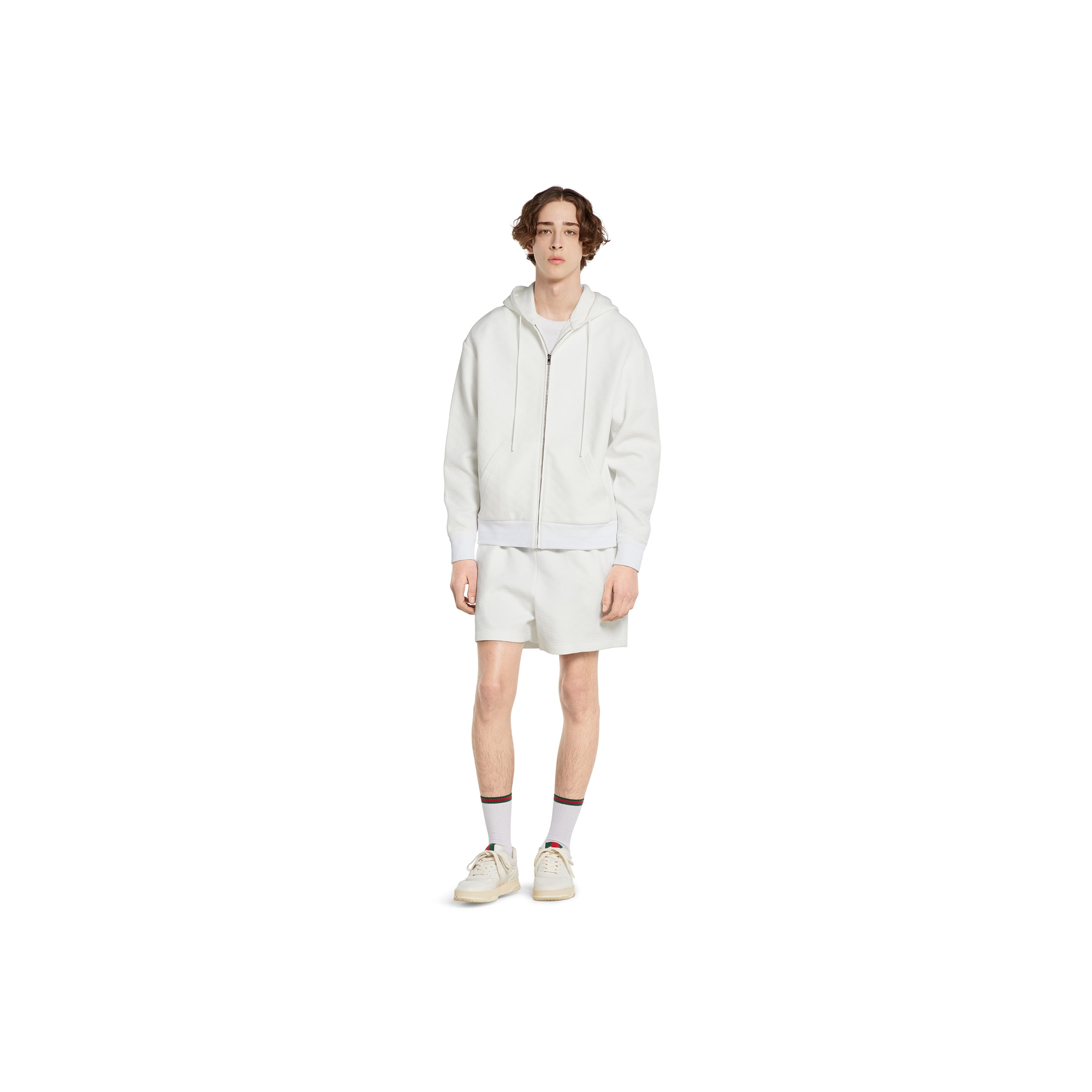 Embossed GG technical jersey zip jacket - 2