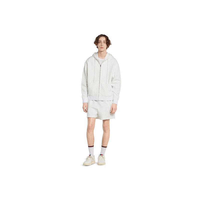 GUCCI Embossed GG technical jersey zip jacket outlook