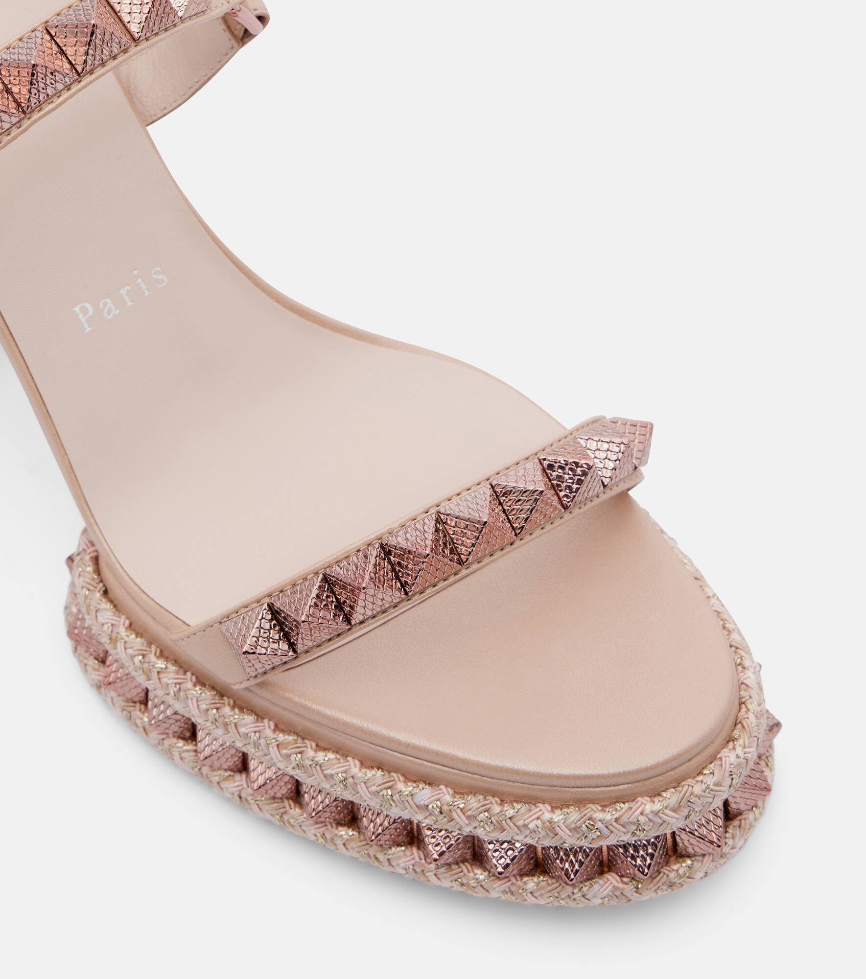 Superaclou 85 leather platform sandals - 5