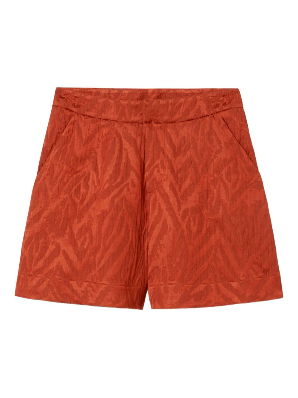 animal-print shorts - 5