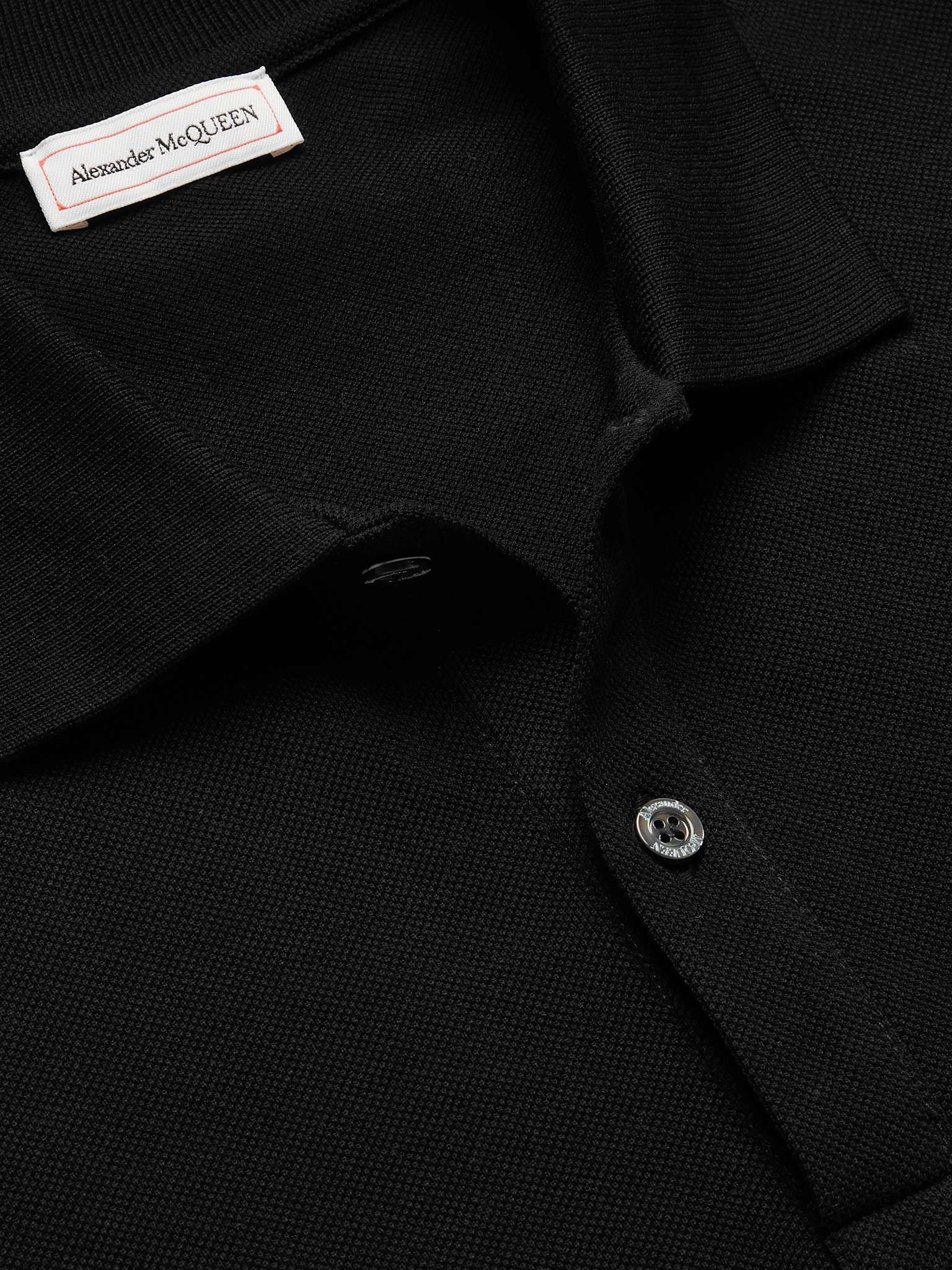 Logo-Appliquéd Cotton-Piqué Polo Shirt - 5