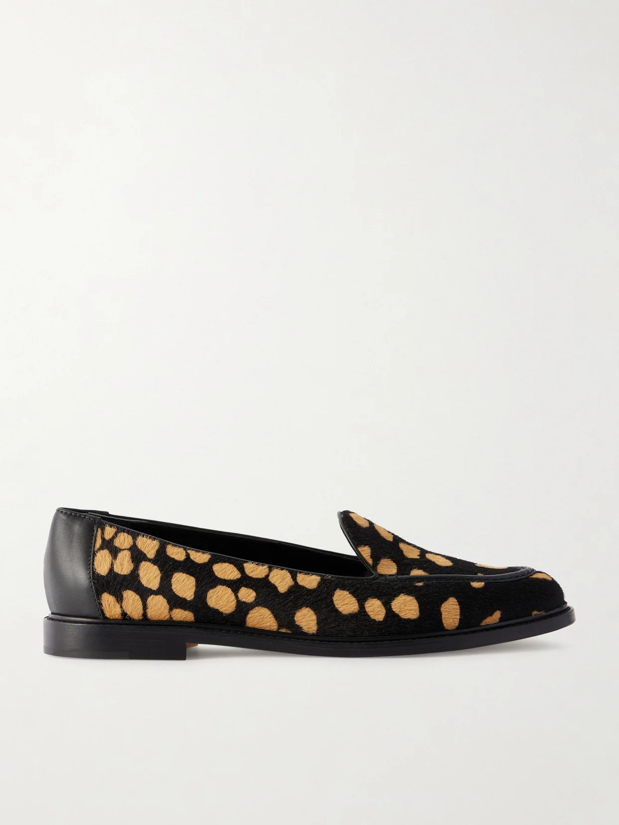 Maxy Leather-trimmed Leopard-print Calf Hair Loafers - 1
