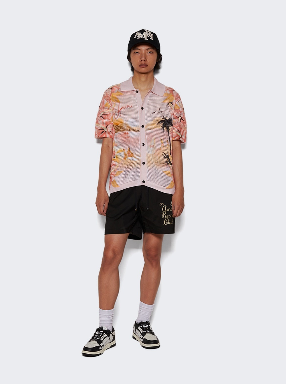 Skel Top Low Sneaker Black And White - 3