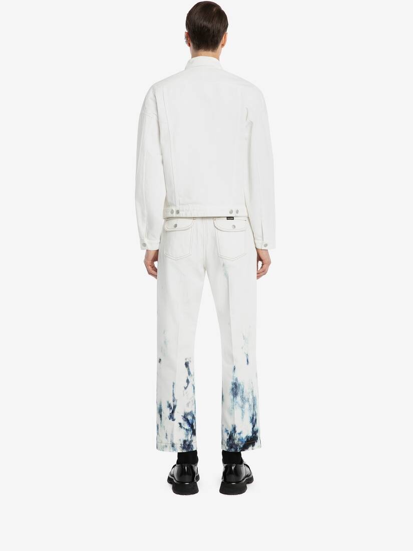 Denim Jacket in White - 4