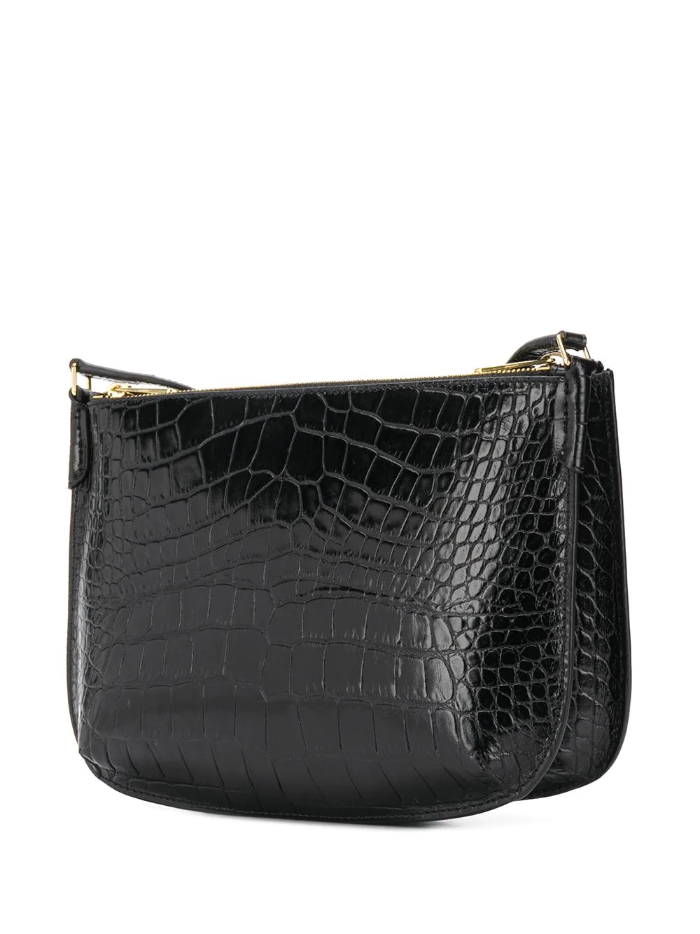 embossed croc-effect cross body bag - 3