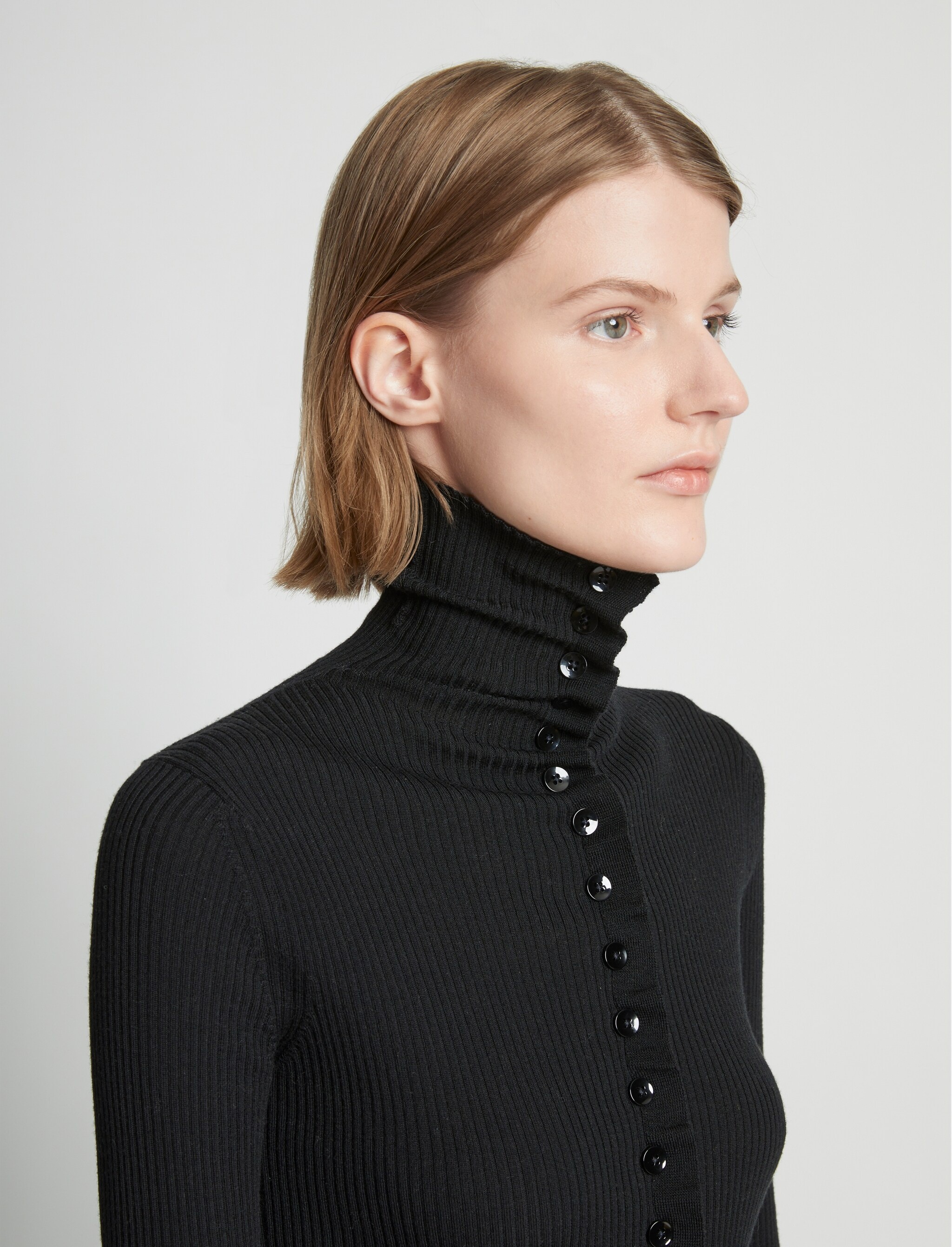 Eco Superfine Merino Button Down Sweater - 6