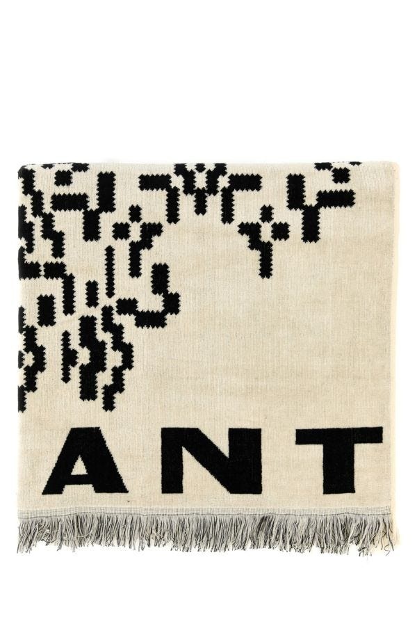 Isabel Marant Man Embroidered Terry Fabric Soverato Beach Towel - 1
