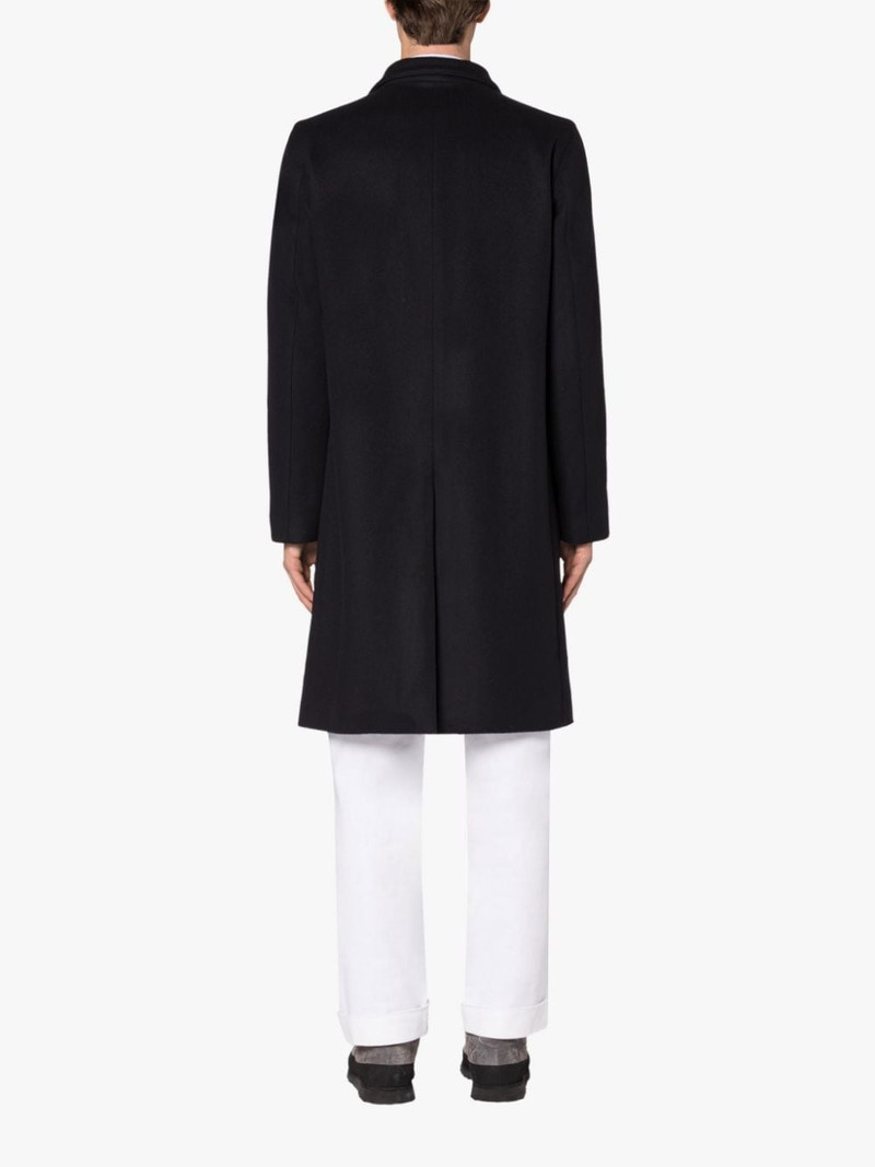 NEW STANLEY NAVY WOOL & CASHMERE COAT 3