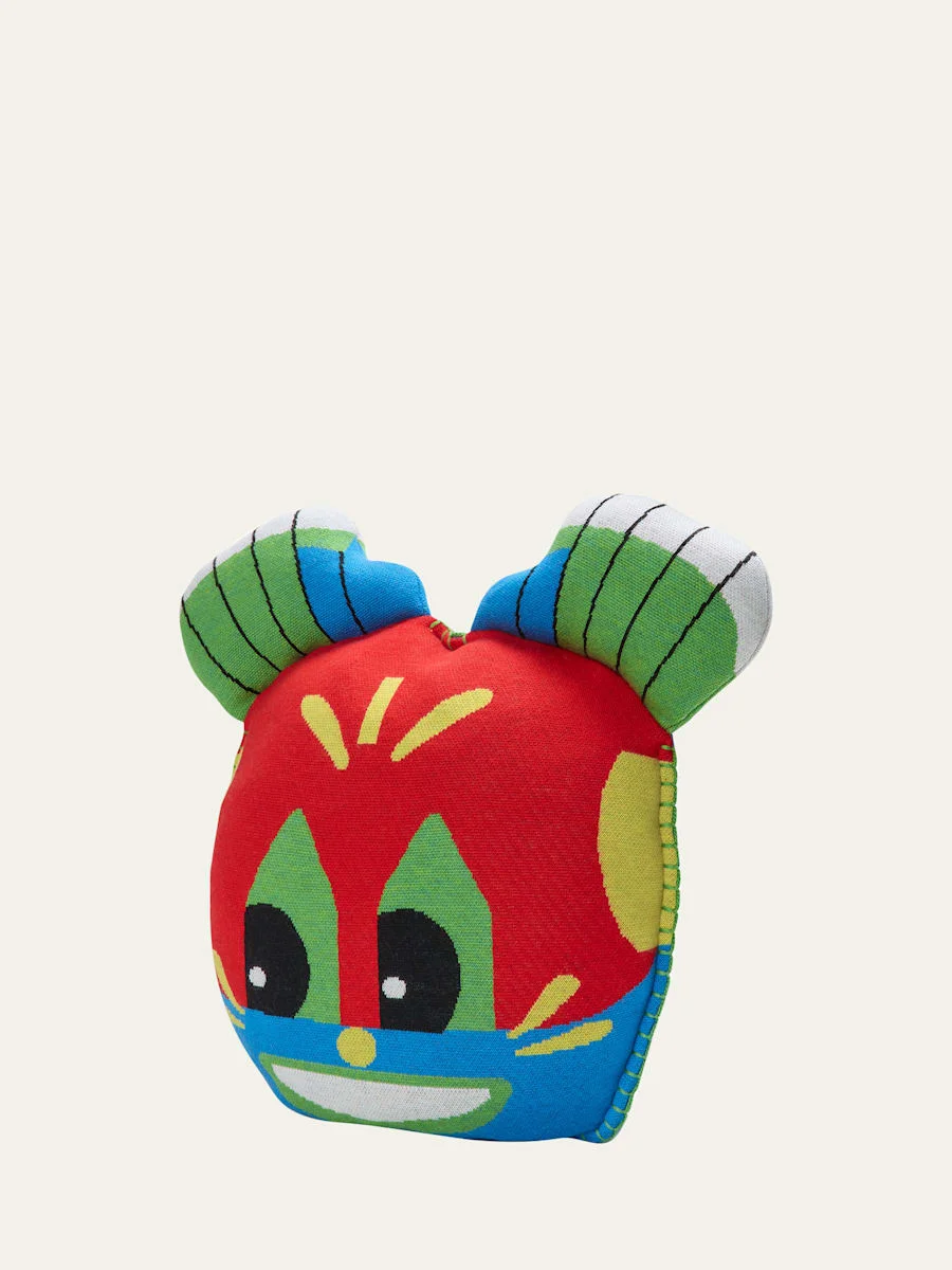 x Louis Wain Futurist Cats Jacquard Cushion, 19.7" Square - 1