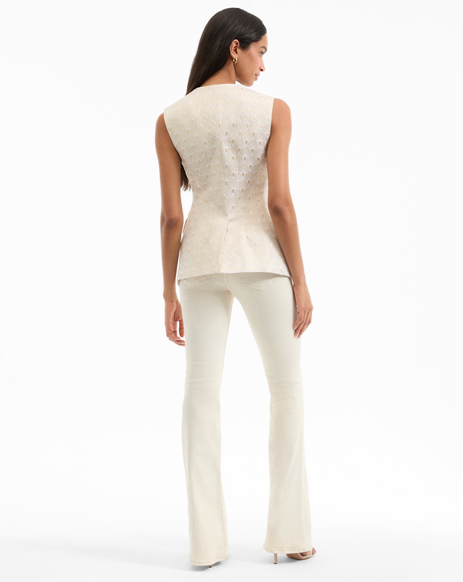 LOIS GOLD-PRINT VEST - 5