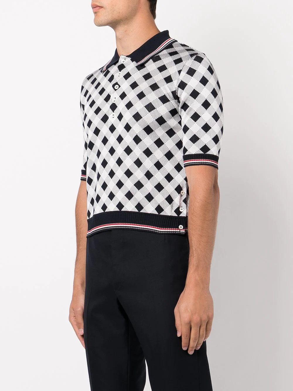 gingham polo shirt - 3