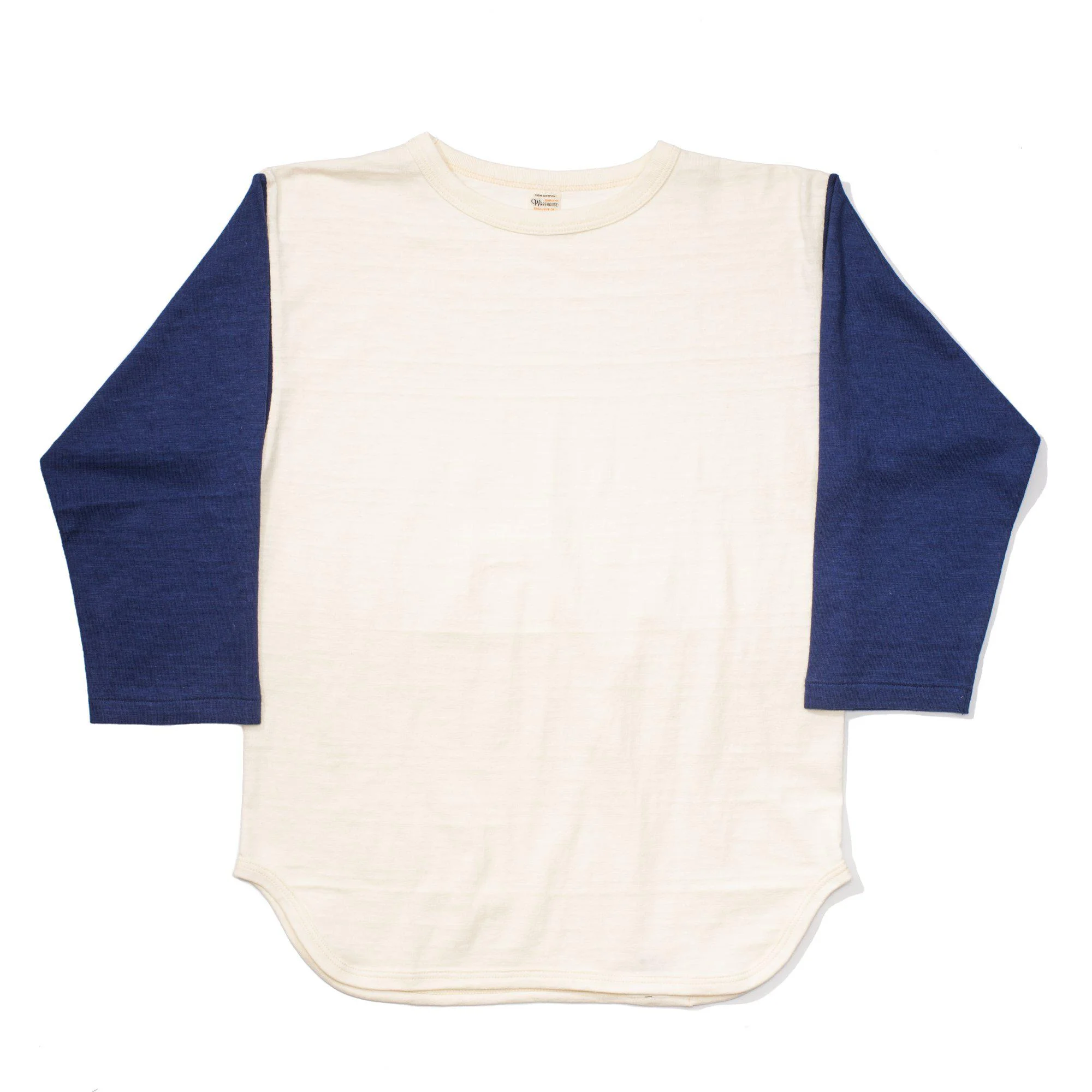 Warehouse & Co Lot. 4800 Baseball Tee Cream/ Navy - 1