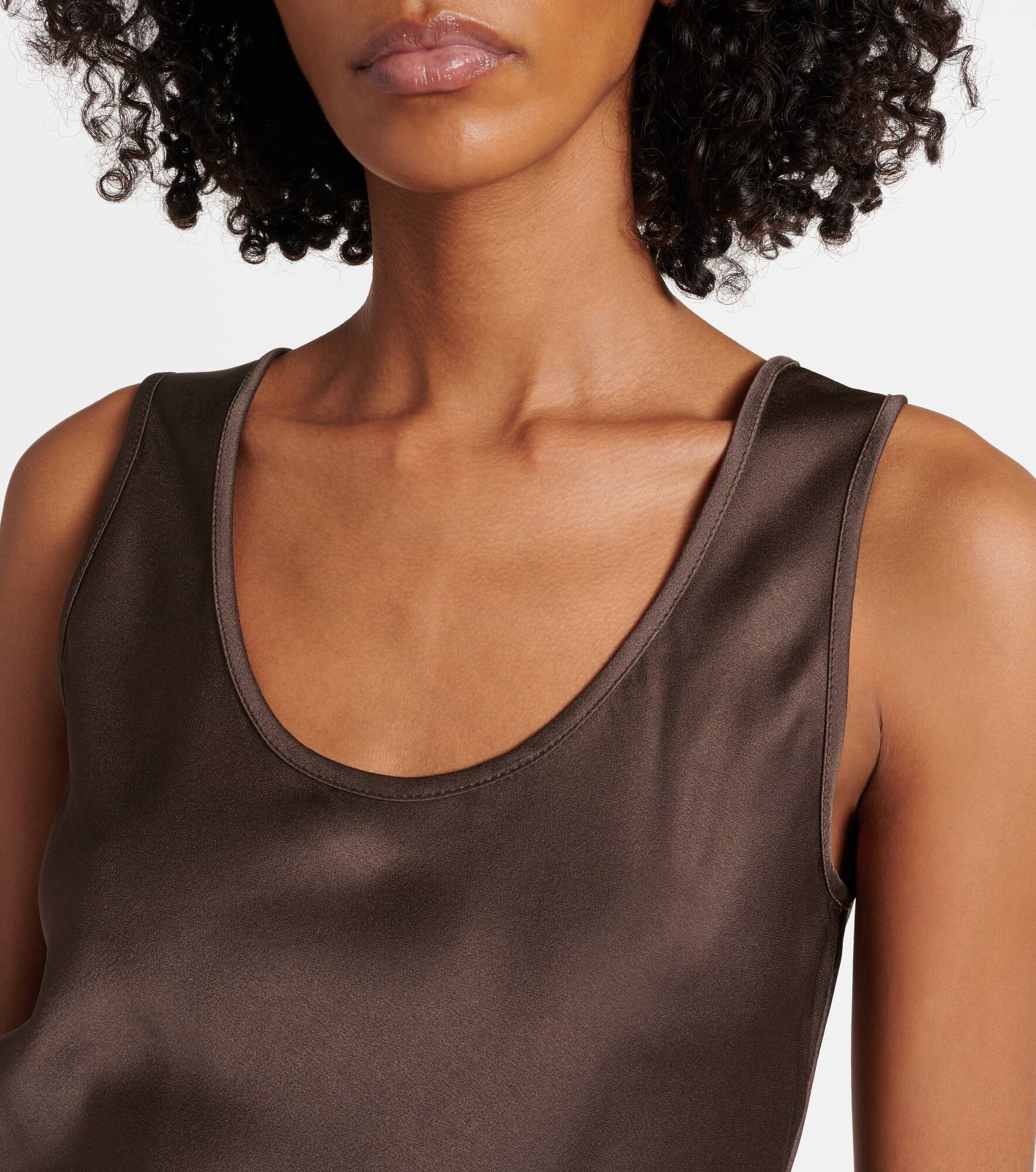 Satin maxi dress - 4
