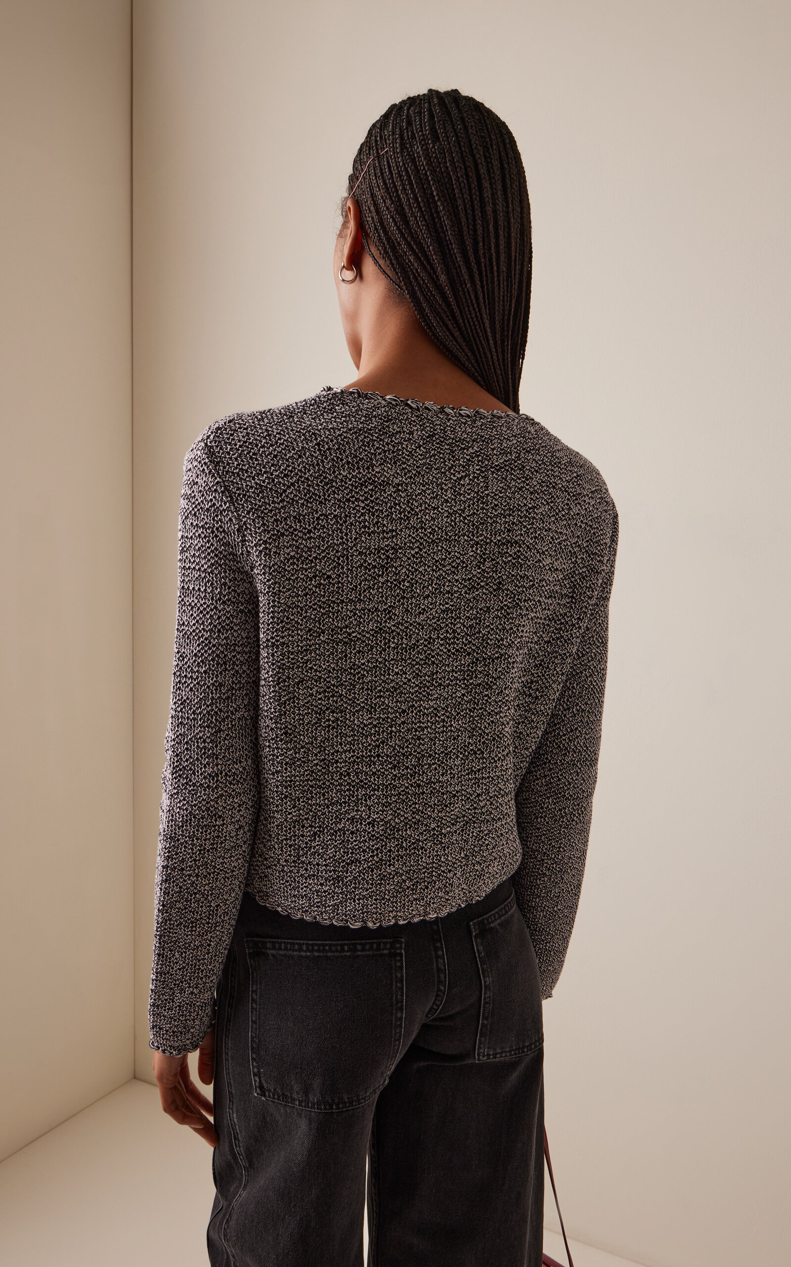 Nidia Macrame Jacket in Cotton grey - 4