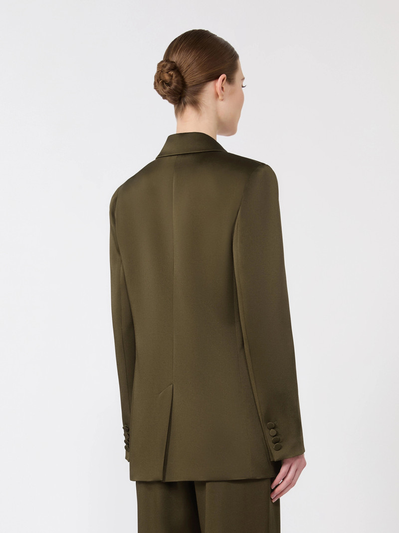 ALBINO Envers satin blazer - MOSS GREEN 4