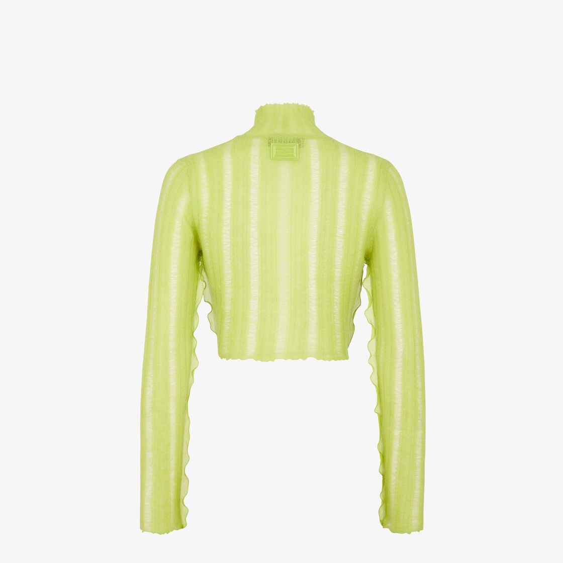 Acid green nylon and mohair sweater - 2