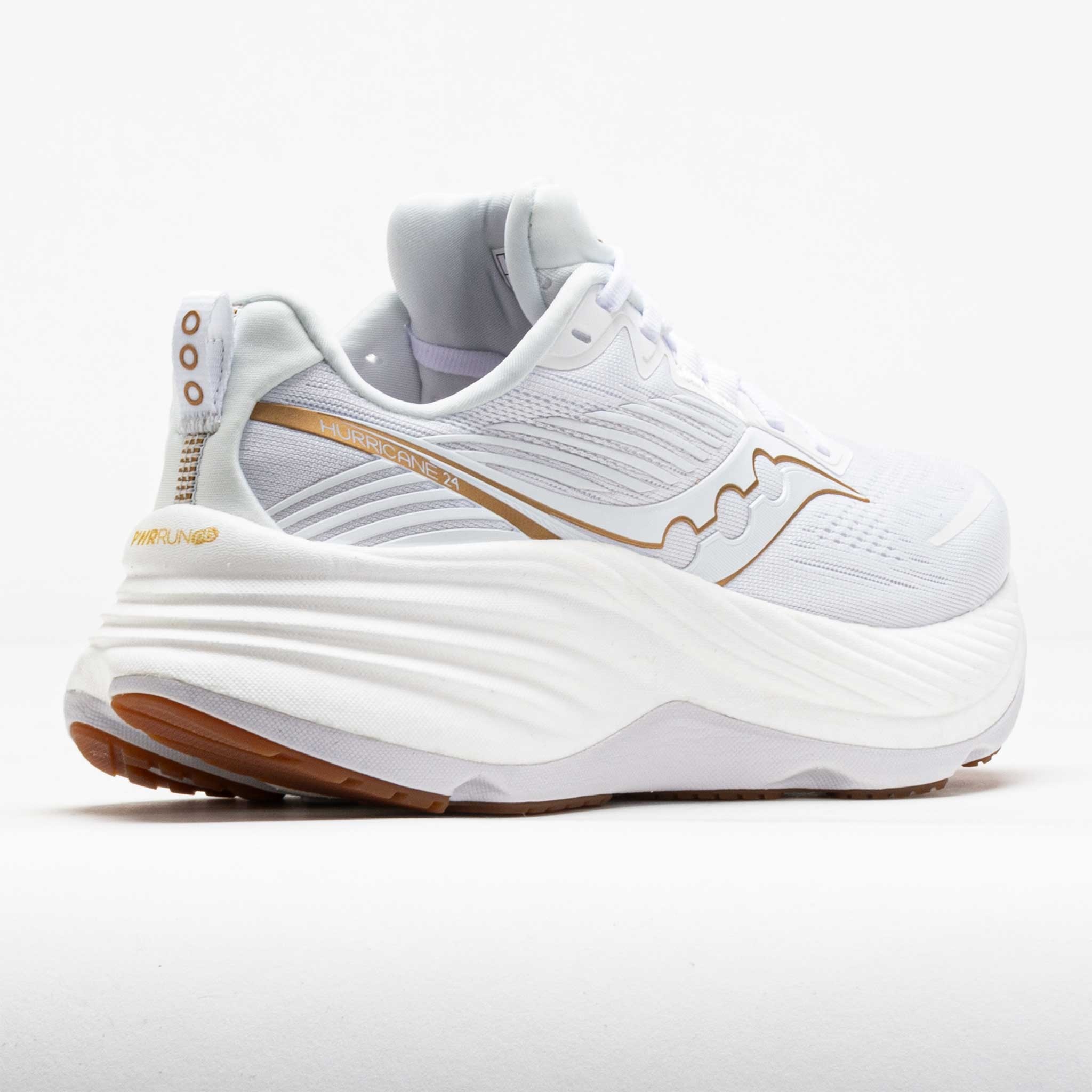 Saucony Hurricane 24 Women's White/Gold - 6