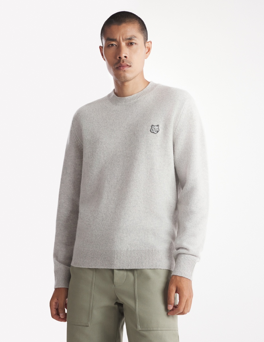 BOLD FOX HEAD PATCH REGULAR JUMPER IN LAMBSWOOL - 3