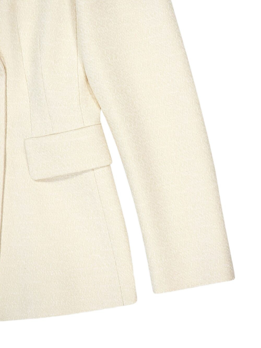 double-breasted silk blazer - 4