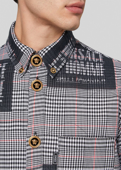 VERSACE L'Homme Motif Prince of Wales Padded Shirt outlook