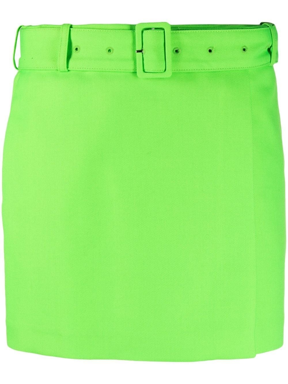 high-waisted belted miniskirt - 2