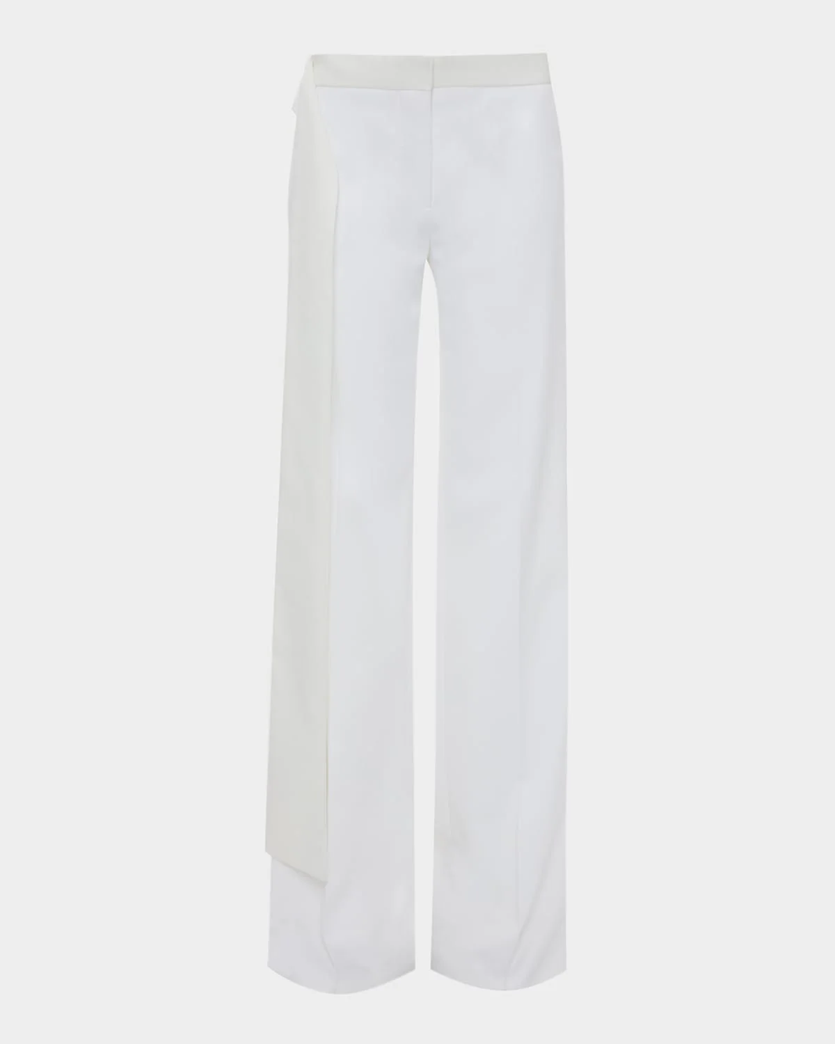 Gigi Wool-Blend Satin-Trim Trousers - 1