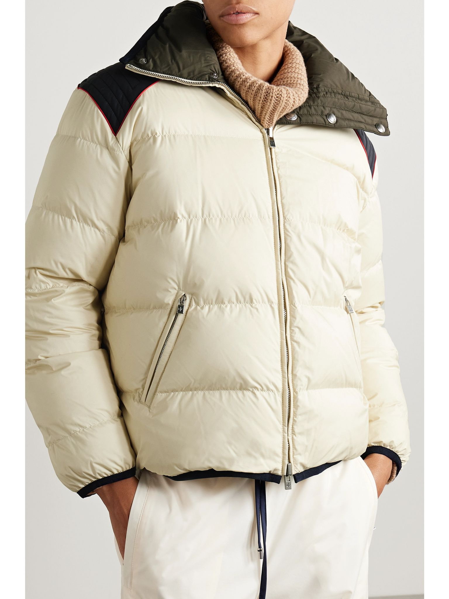 Mitty reversible two-tone quilted shell down jacket Dark green - 5