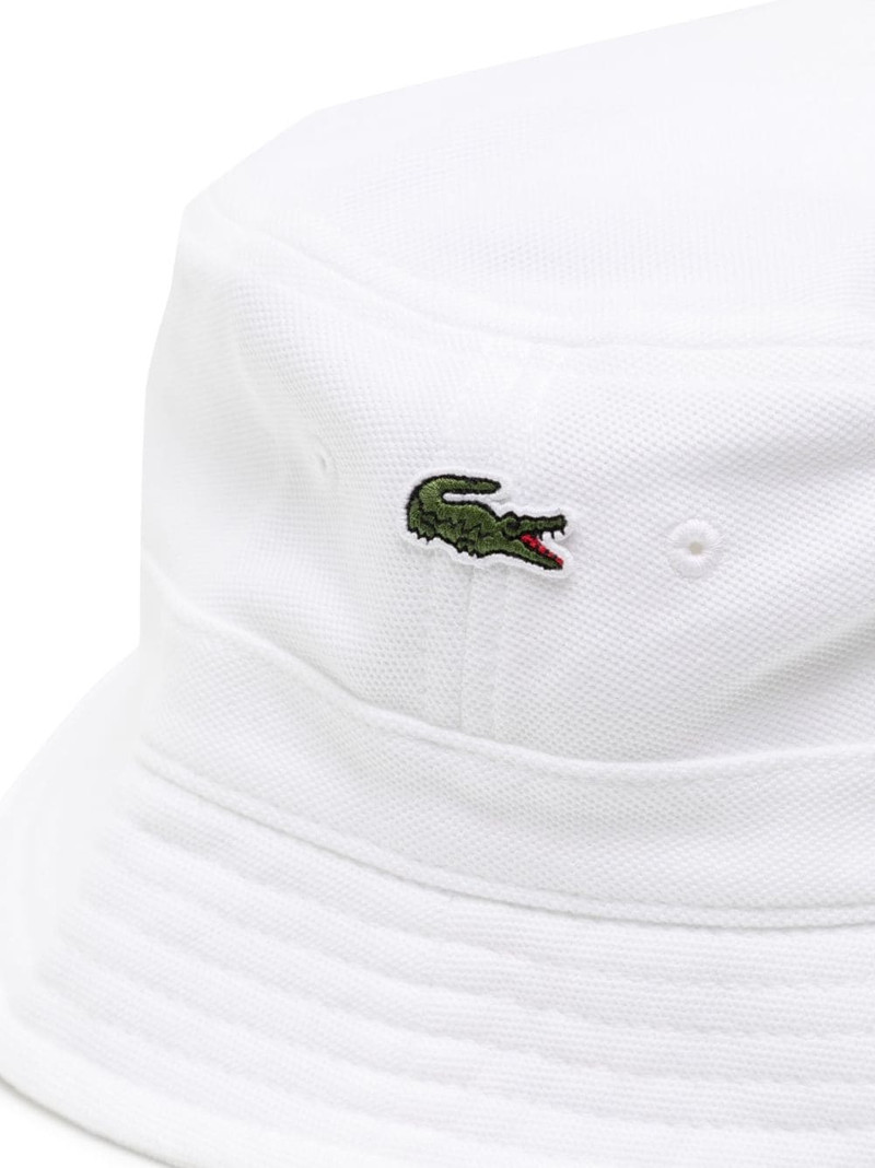 LACOSTE logo-patch bucket hat outlook