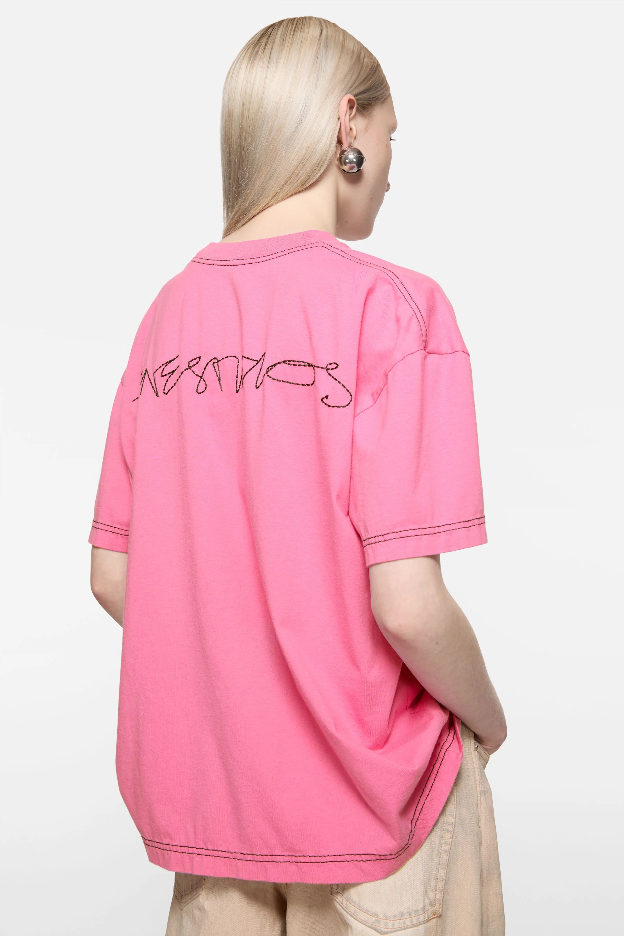 Logo t-shirt - Pink - 4