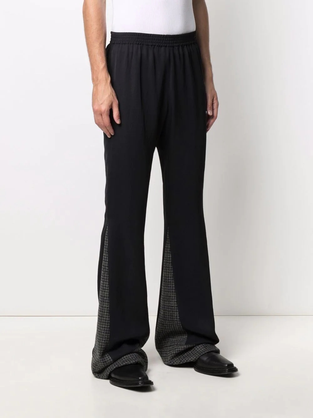 multi-panel flared trousers - 3